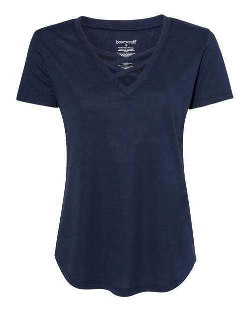 Boxercraft Women's Cage Front T-Shirt