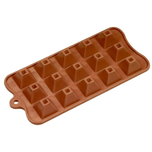 Pyramid with Dimple Silicone Candy Mold - SCM-006