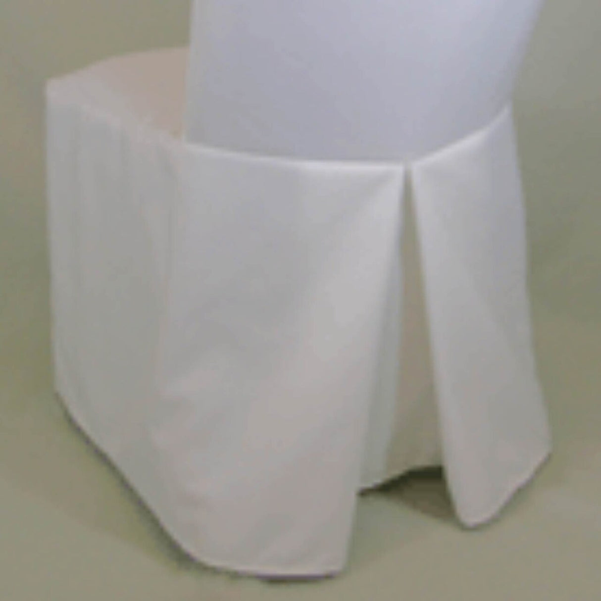 1 Piece Ivory Lamour Satin Chair Cover for Luxurious Folding Seating
