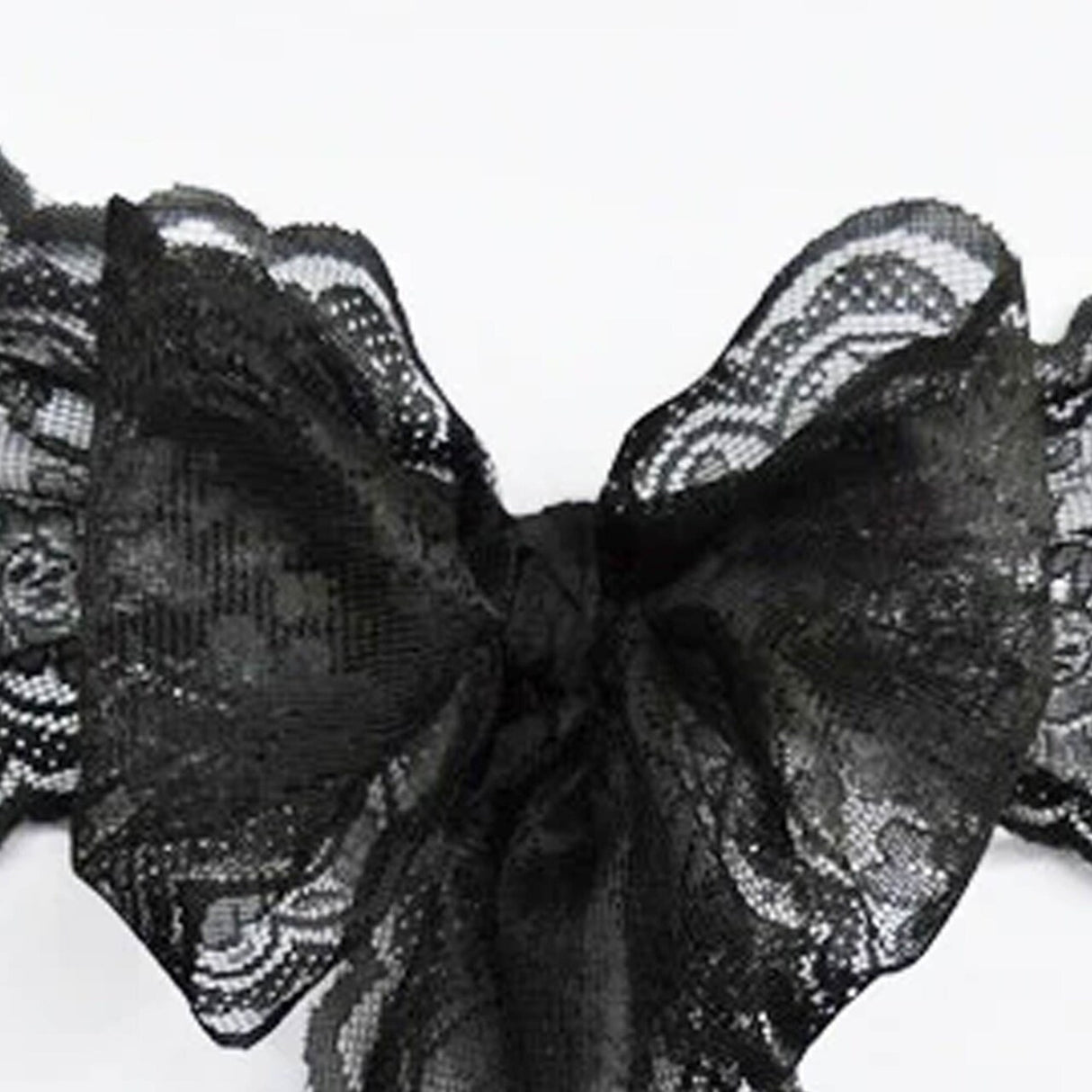 10 Pieces Black Caspari Lace Chair Sashes Premium Event Decoration 9" x 108"