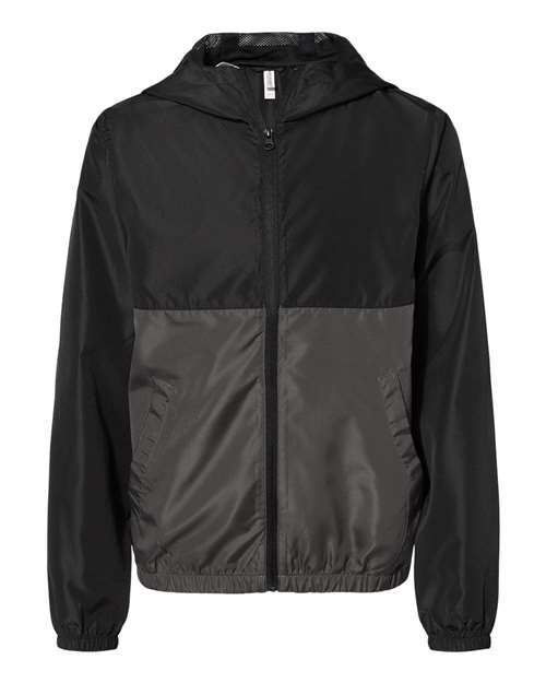 Youth Lightweight Waterproof Windbreaker Full-Zip Jacket