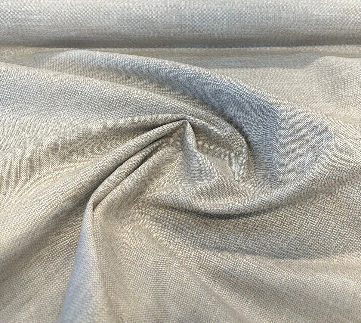 Rochelle Pebble Solution Dyed Acrylic Fabric - Beige Gray Textured, 54" Width (By The Yard)