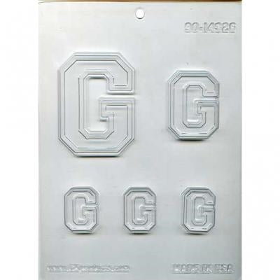 Collegiate Style Letter "G" Chocolate Mold