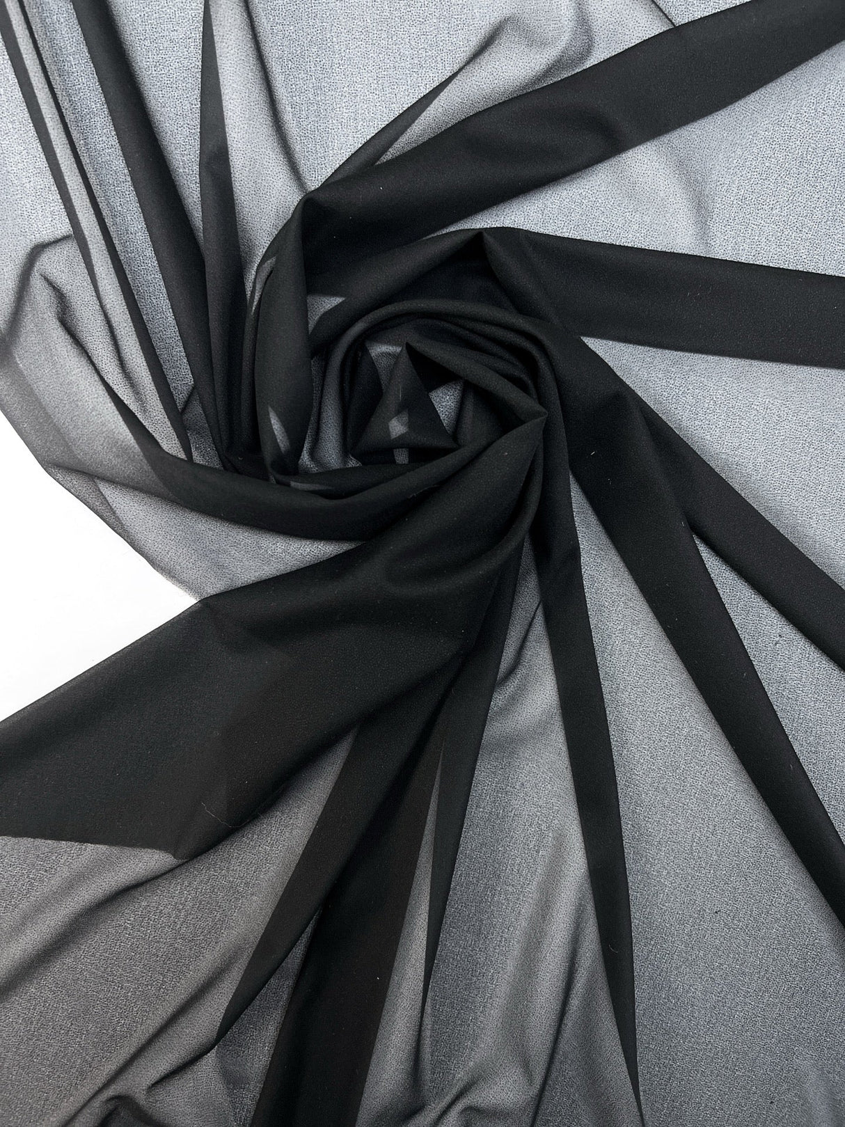 Black Polyester Interlining With Elastane