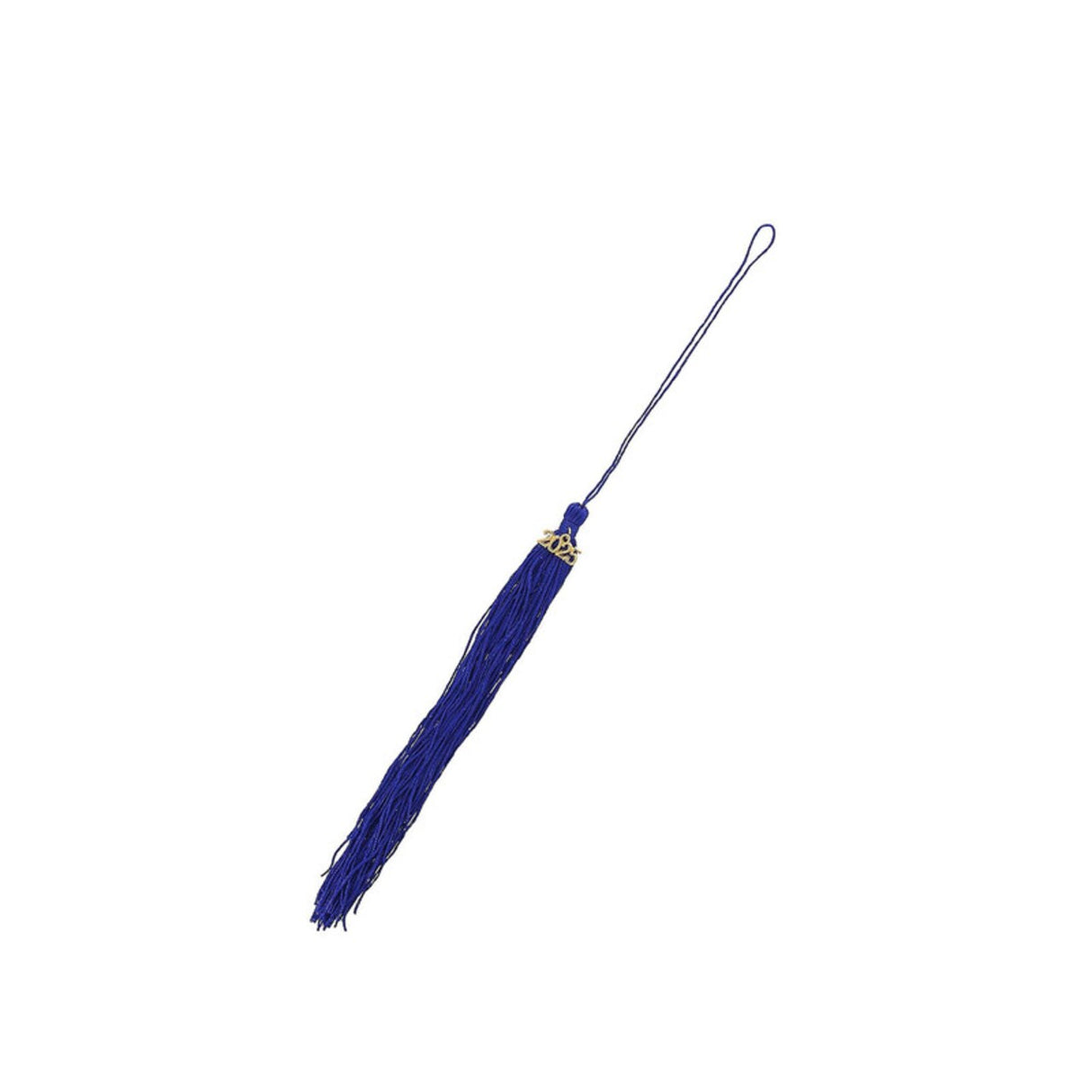 Blue 2025 Polyester Graduate Mortarboard Tassels 8" 12 Pack Graduation Accessories