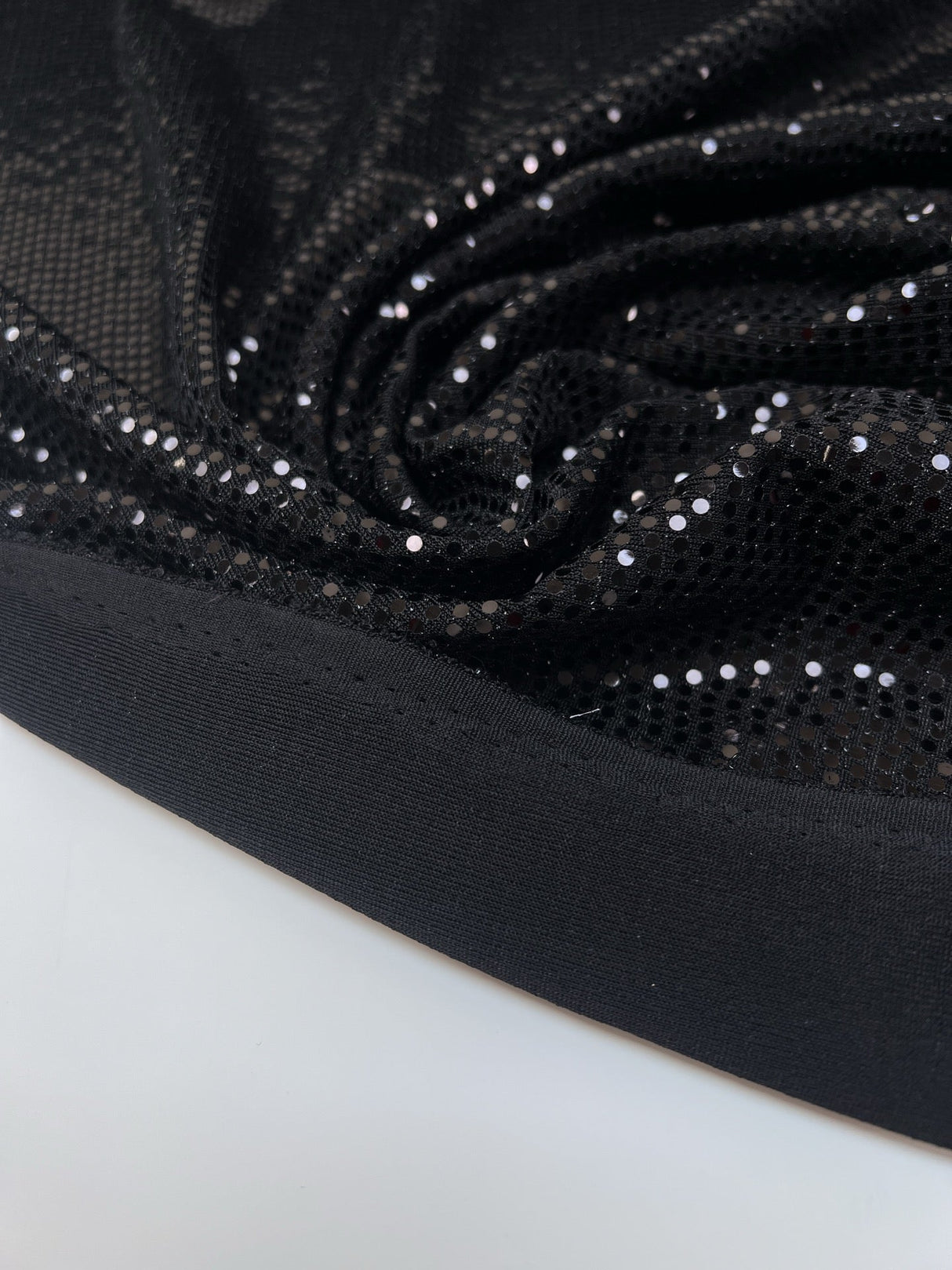 Black Lurex Knitted Fabric