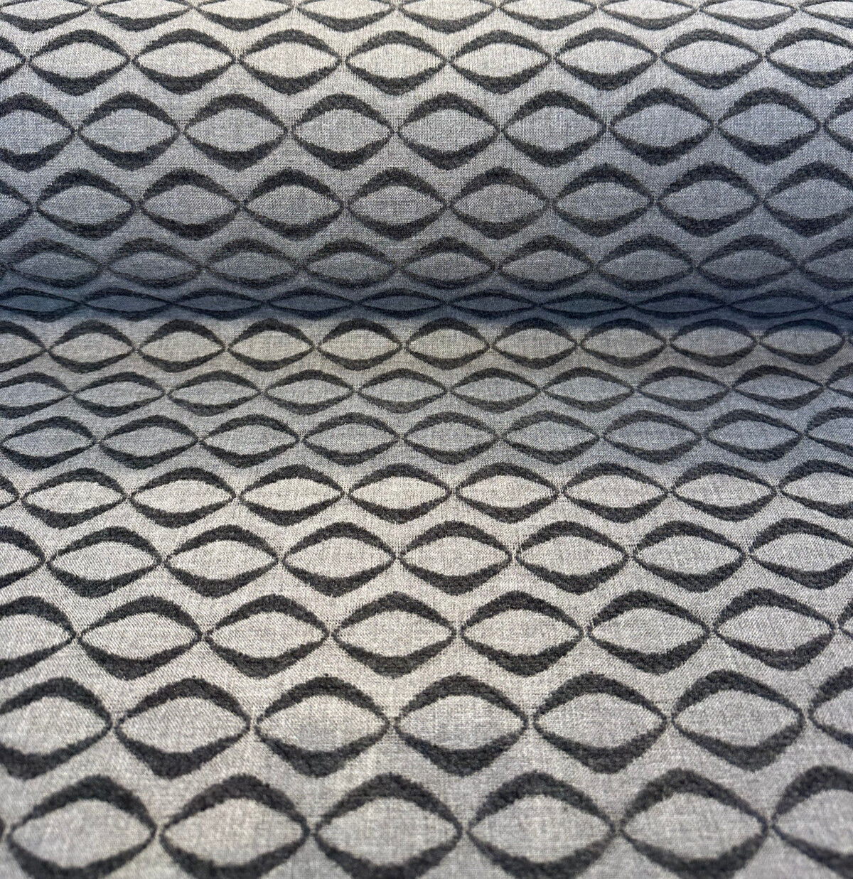 Sunbrella Infinity Acrylic Fabric - Ink Black Gray Embossed Chenille, 54" Width (1 Yard)