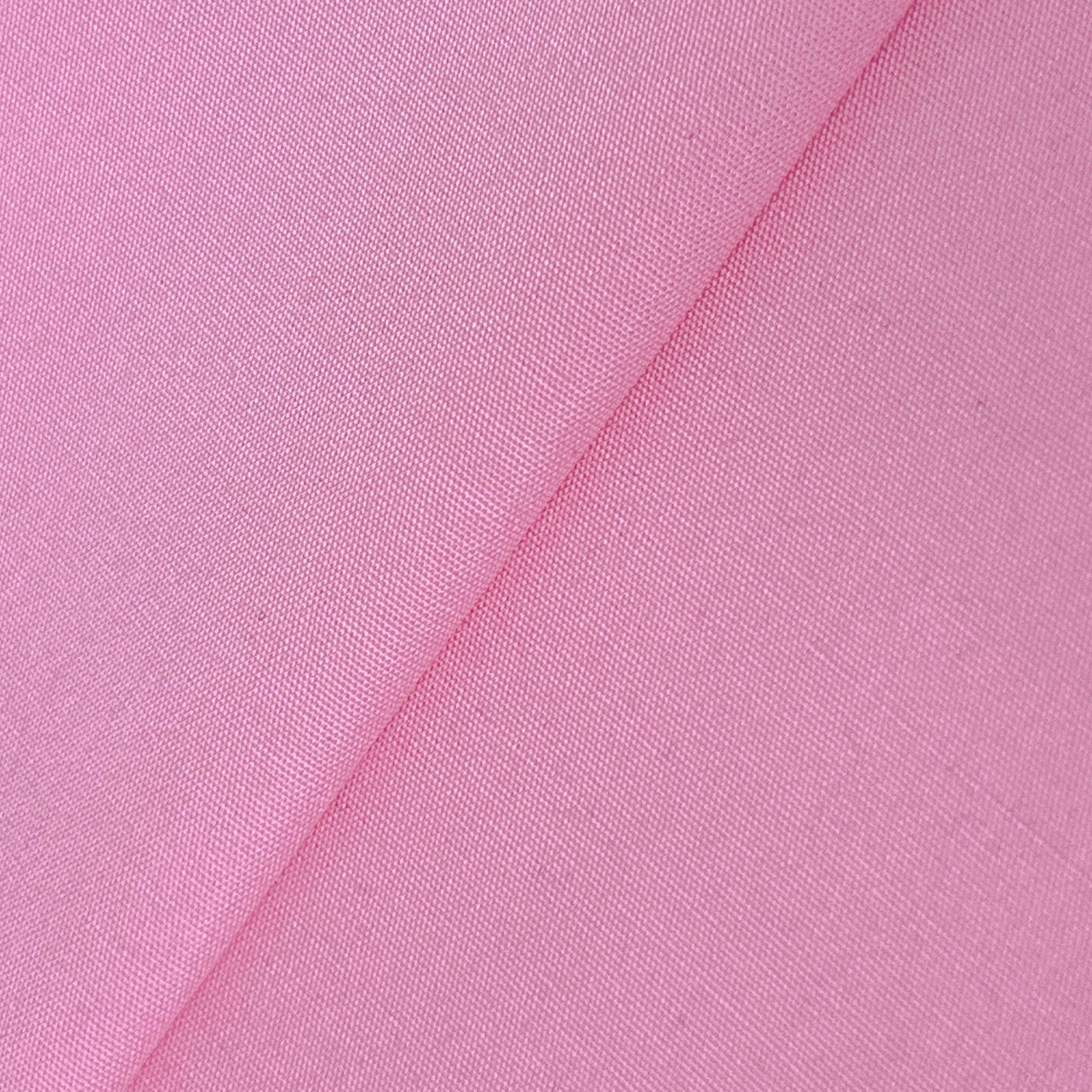 Pink Cotton Shirting Fabric - Pink Solid, 60" Width (1 Yard)