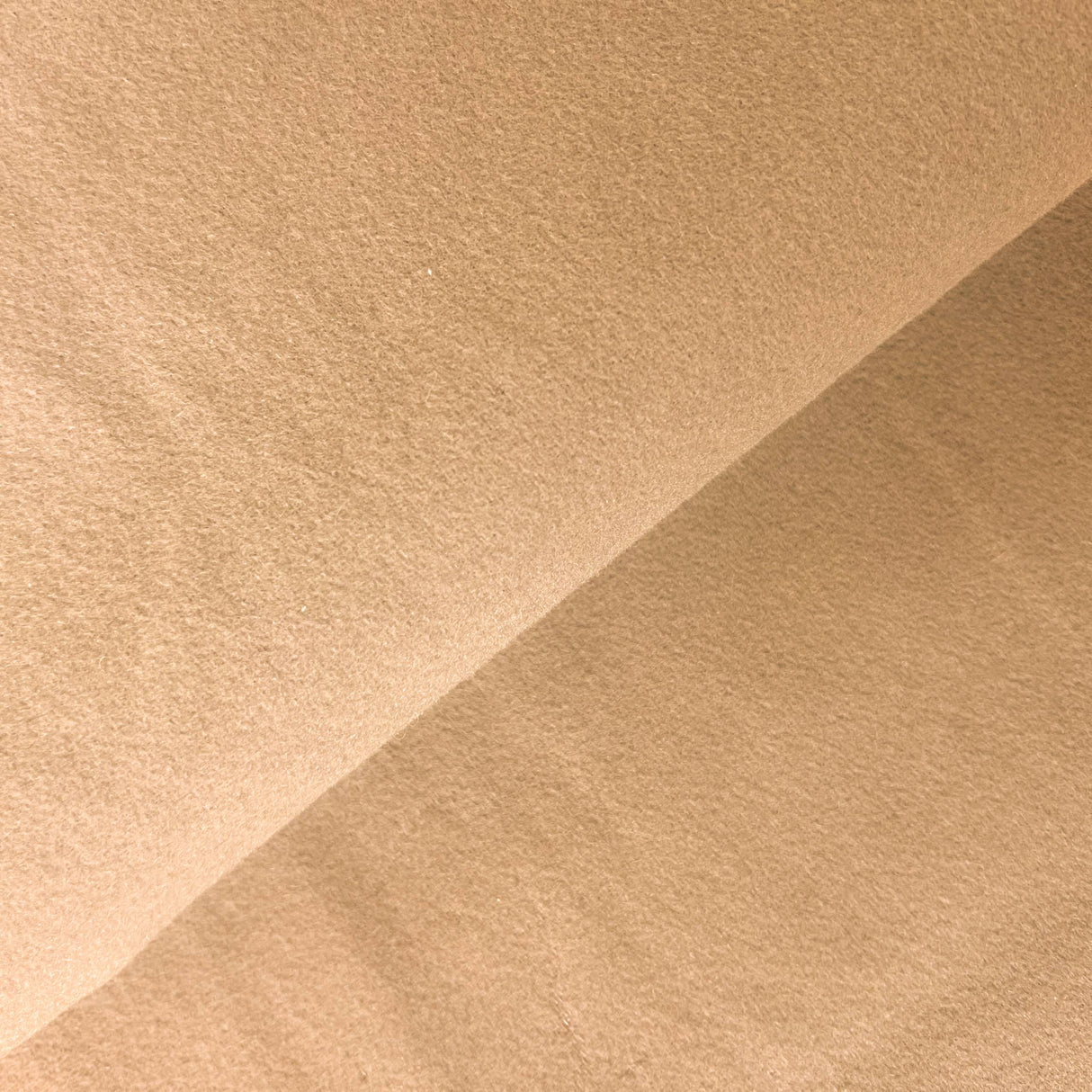 Camel Plush Wool Coating Fabric - Camel Plush, 58/60" Width (1 Yard)