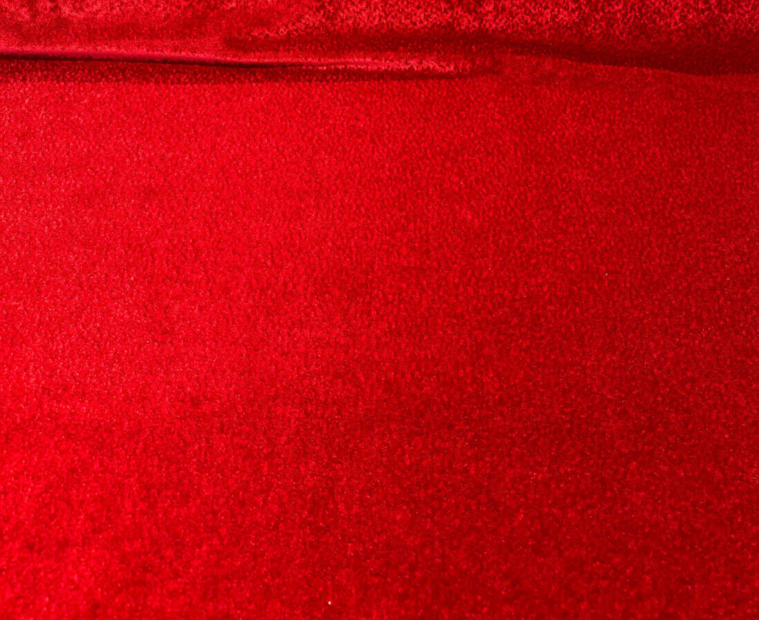 Castello Red Mohair German Upholstery Fabric - Woven Texture, 54" Width (1 Yard)