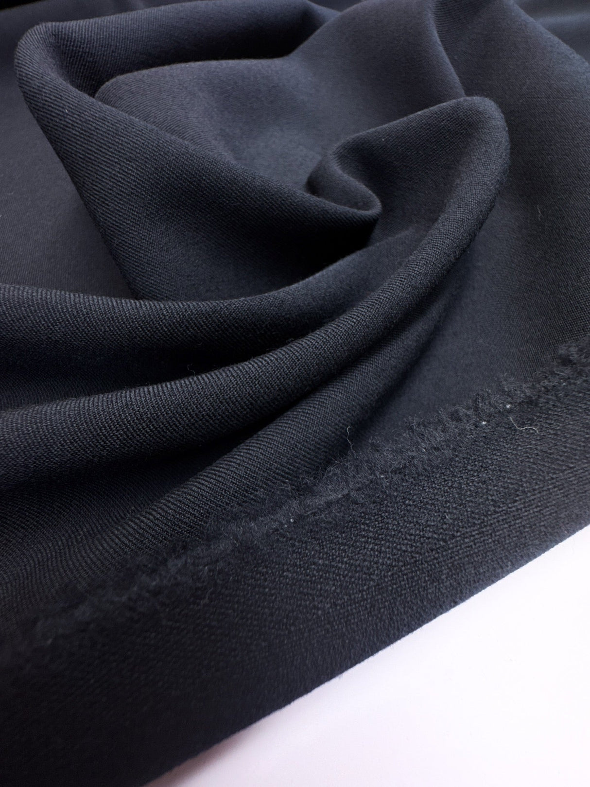 Wool Elastane Double Weave Blue