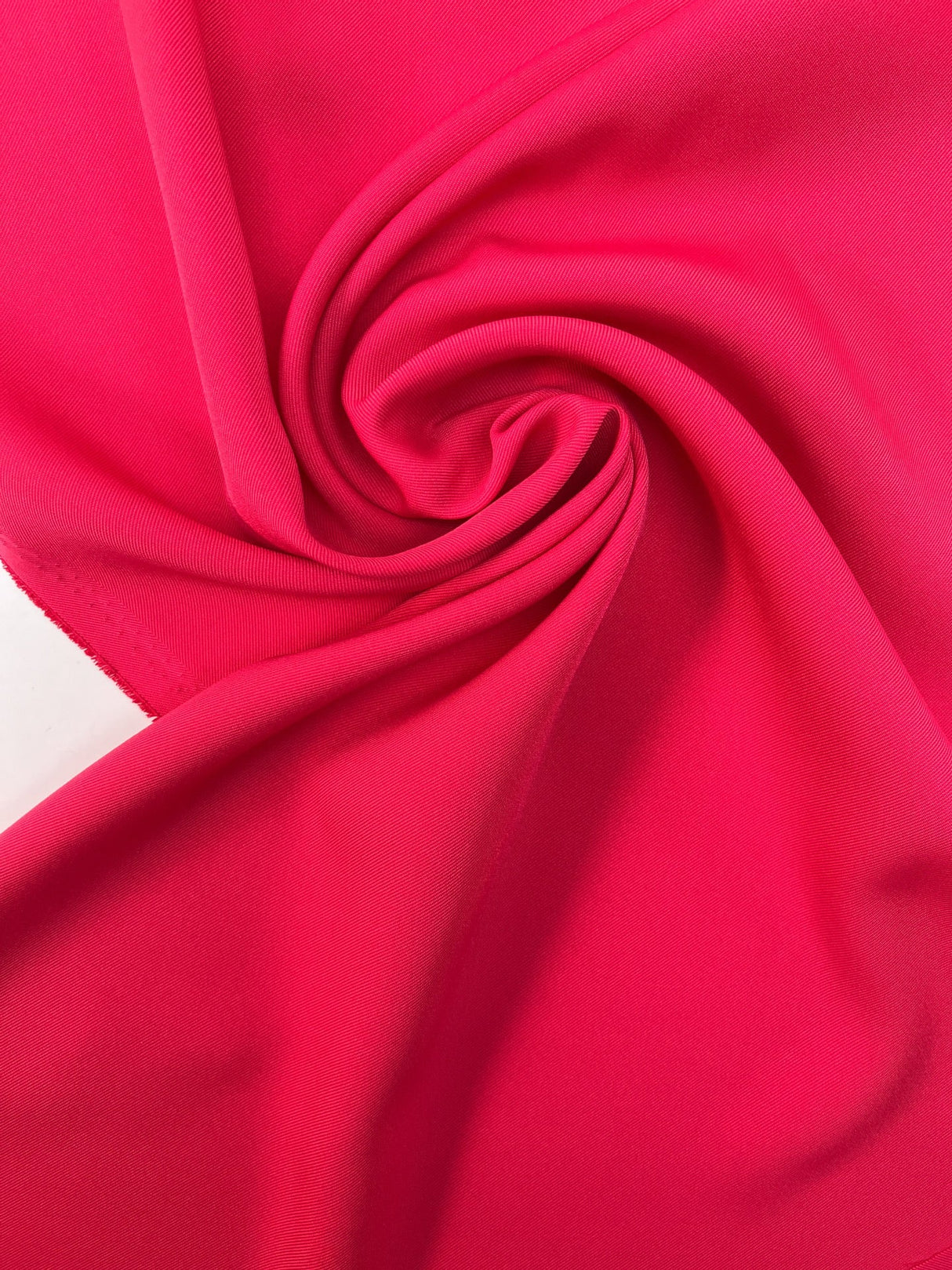 Polyester Twill Fabric Red Pink Stretch