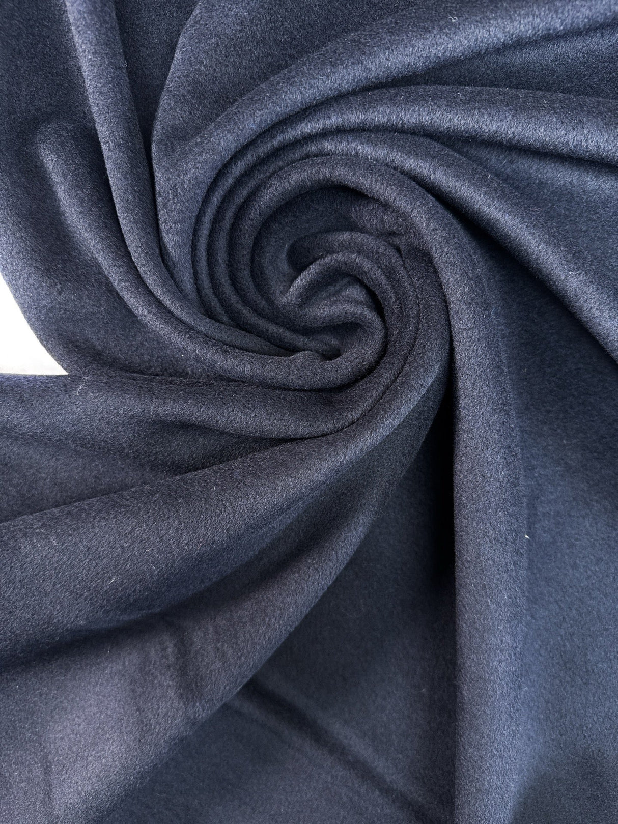 Wool Pile Fabric Melange Blue