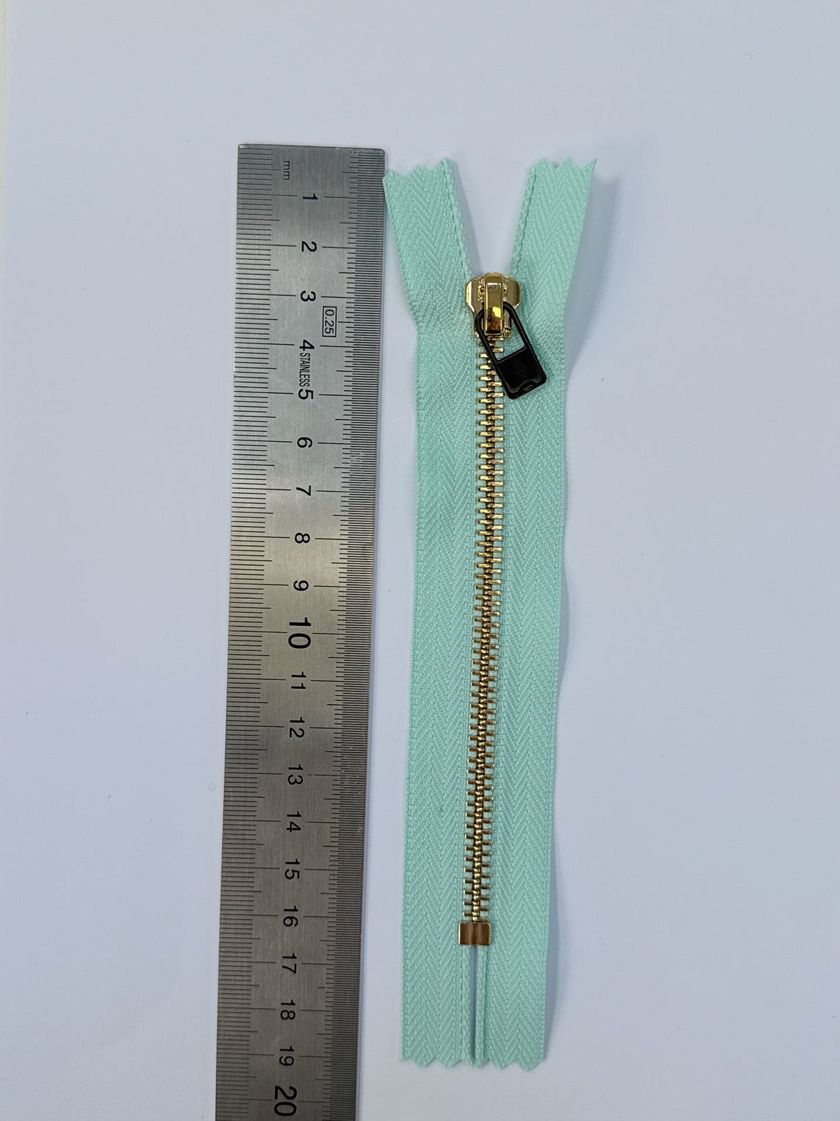 Metal Sewing Notions in Golden Green