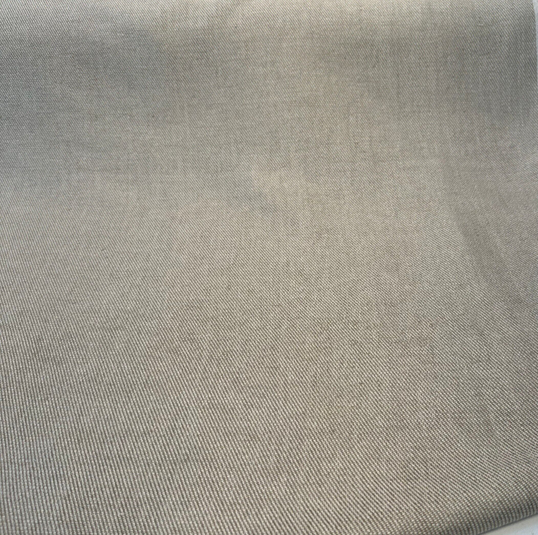 Belgian Dove Linen Fabric - Pebble Beige, Woven, 64" Width (By The Yard)