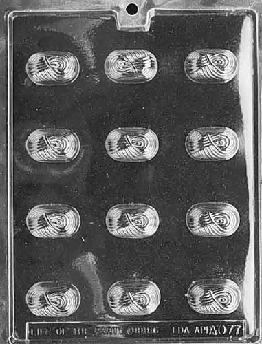 Oval Swirl Traditional Chocolate Mold - LPAO077