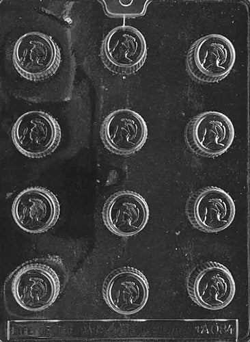 Trojan Round Chocolate Mold - LPAO084