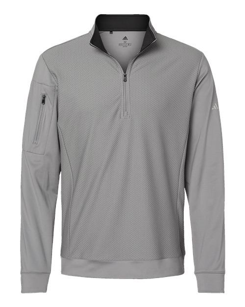 Adidas Men's Textured Quarter-Zip Pullover