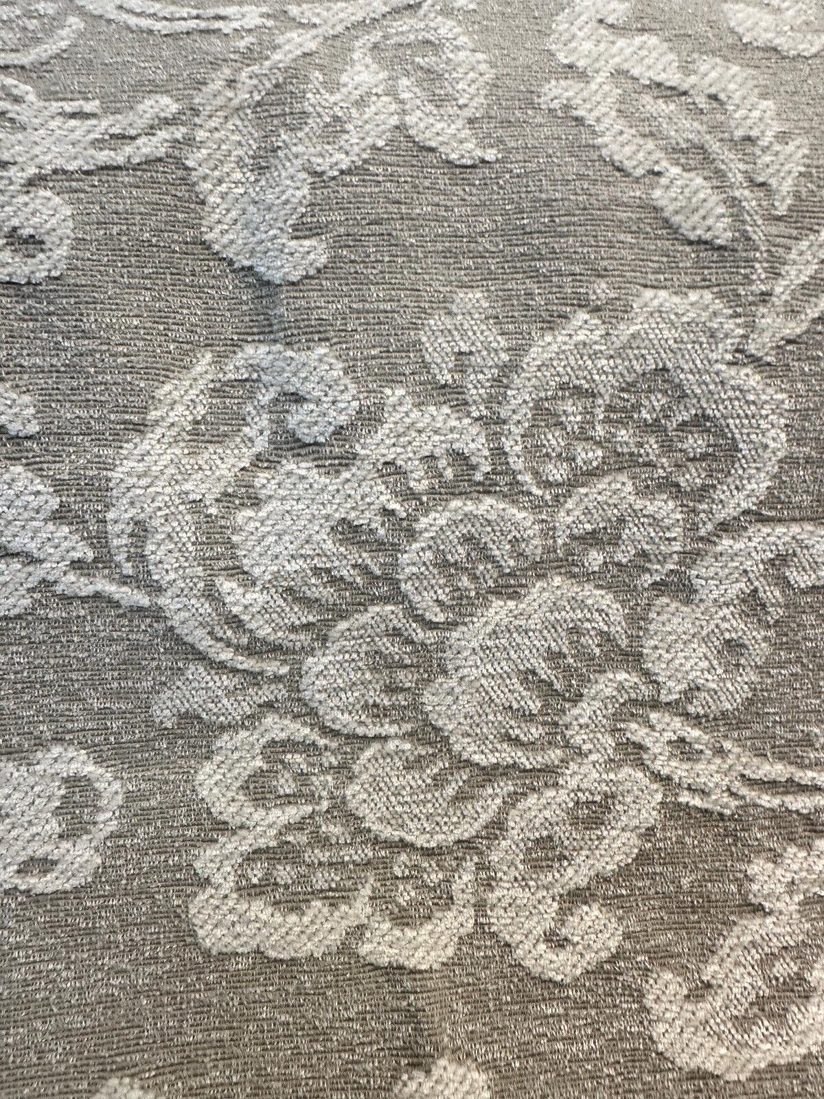 Gianna Parchment Floral Pumice Chenille Upholstery Fabric - Pumice Beige Floral, 58" Width (1 Yard)