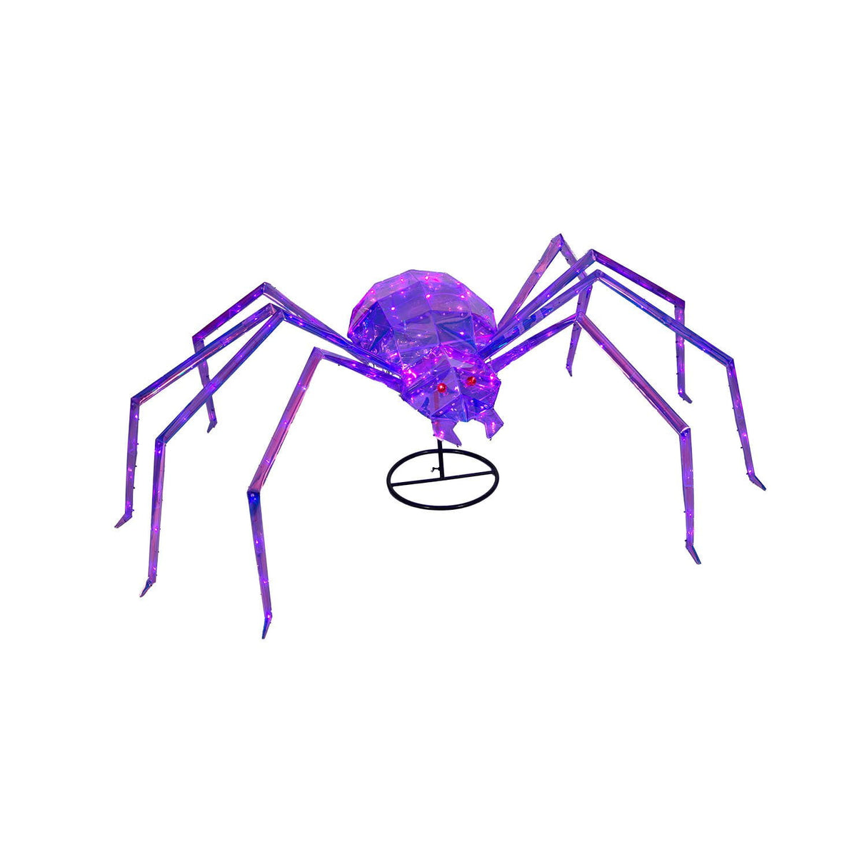 5.5 Foot Pre Lit Prismatic Spider Halloween Decoration