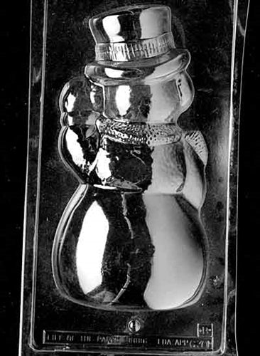Jumbo 3D Snowman Chocolate Mold - Back - LPC301B