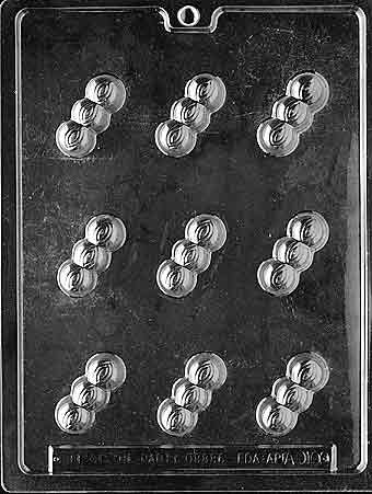 Triple Round Chocolate Mold - LPAO100