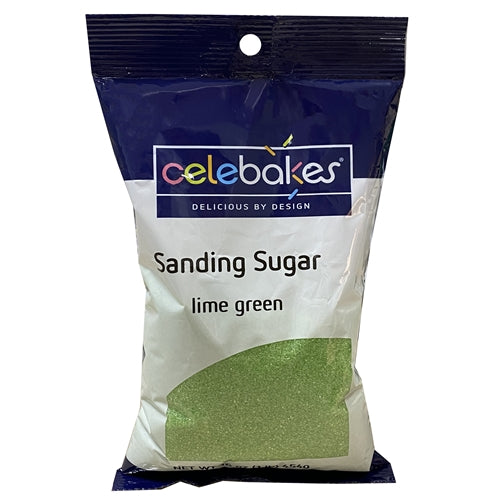 Lime Green Sanding Sugar - 16 Ounce