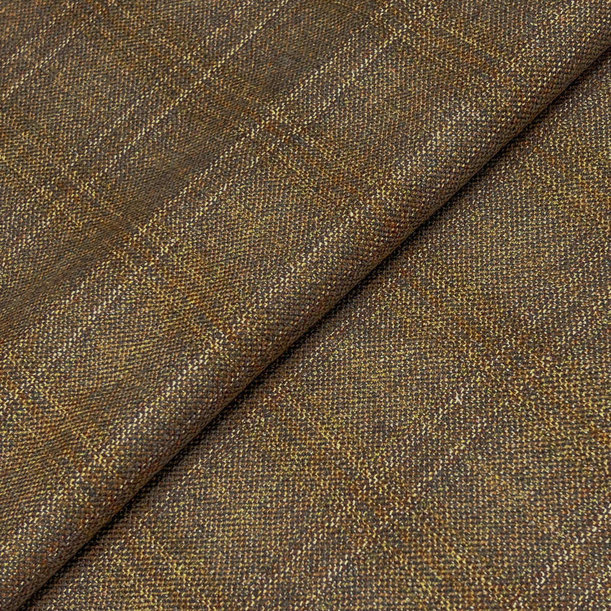 Brown Wool Sportcoat Wool Fabric - Brown, 60" Width (1 Yard)