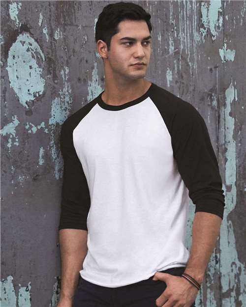JERZEES Premium Blend Ringspun 3/4 Sleeve Raglan Baseball T-Shirt