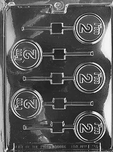 "I'm 2" Lolly Chocolate Mold