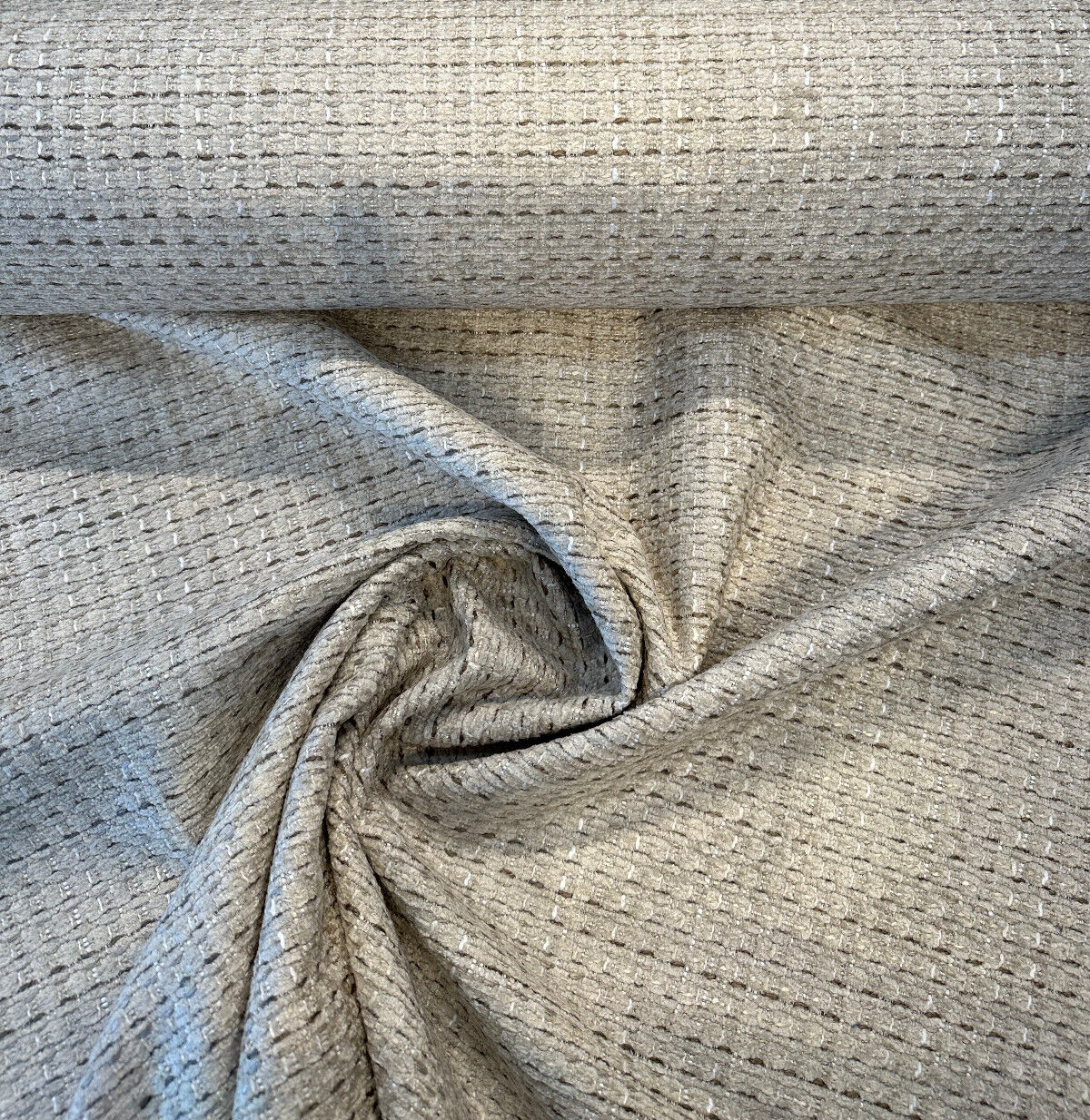 Amory Linen Textured Soft Chenille Upholstery Fabric - Linen, Textured, 56" Width (By The Yard)