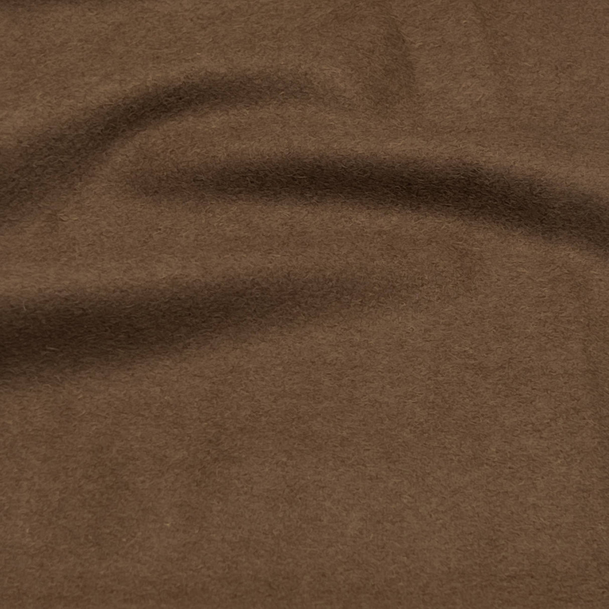 Brown Wool Cashmere Fabric - Brown Solid, 58/60" Width