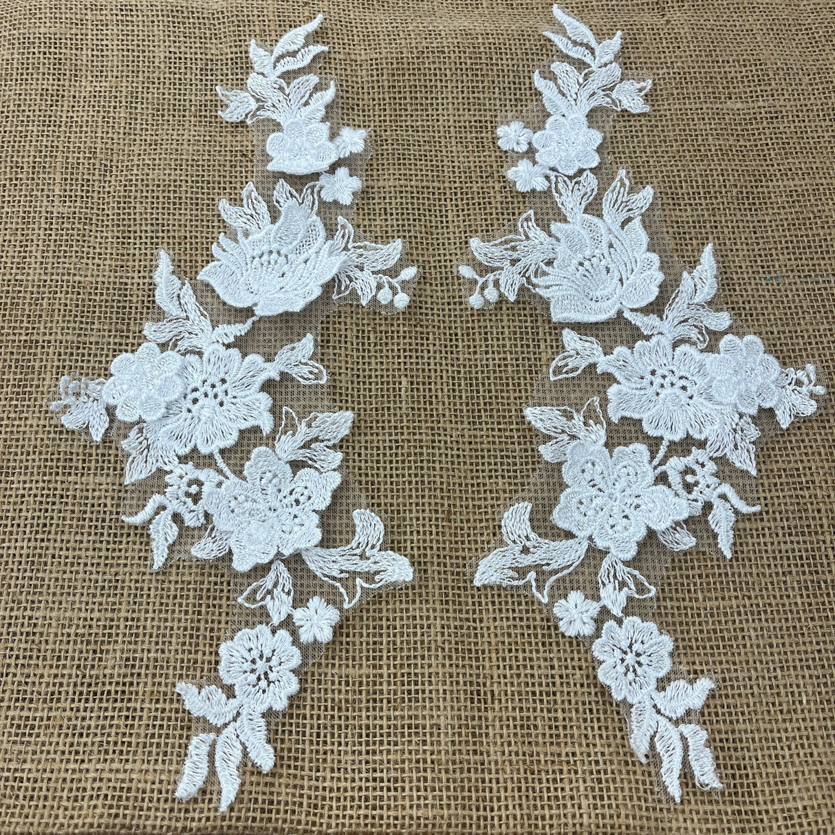 3D Floral Lace Applique Mesh