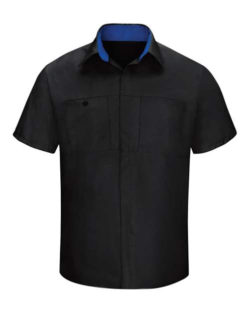 Red Kap Men's Performance Plus Short Sleeve Shirt With OilBlok Technology