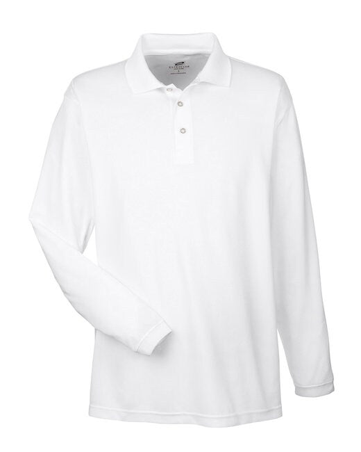 UltraClub® Adult Cool & Dry Sport Long-Sleeve Polo