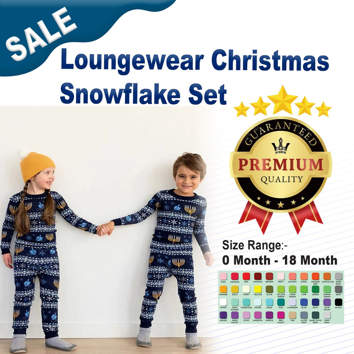Loungewear Christmas Snowflake Set