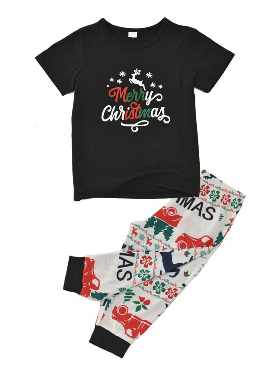 Merry Christmas Loungewear Sets T-shirt Pants Bodysuit