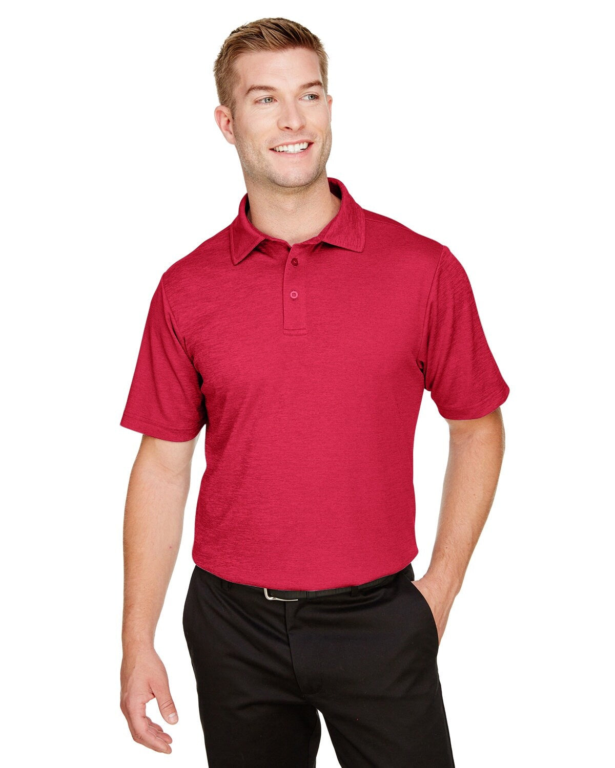 Devon & Jones® CrownLux Performance Men's Address Melange Polo