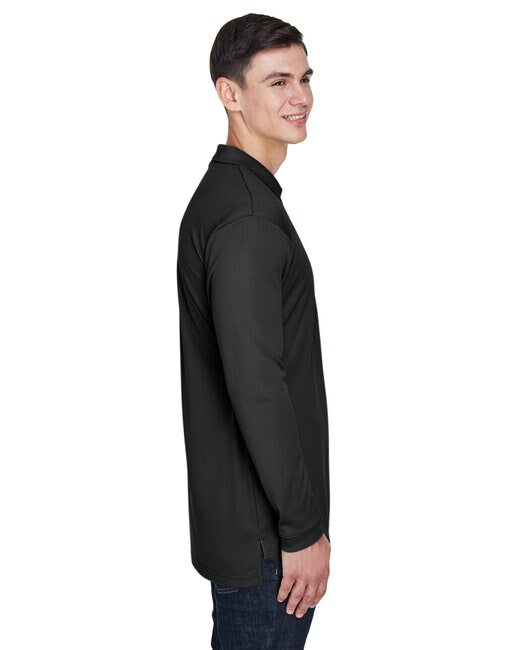 UltraClub® Adult Cool & Dry Sport Long-Sleeve Polo
