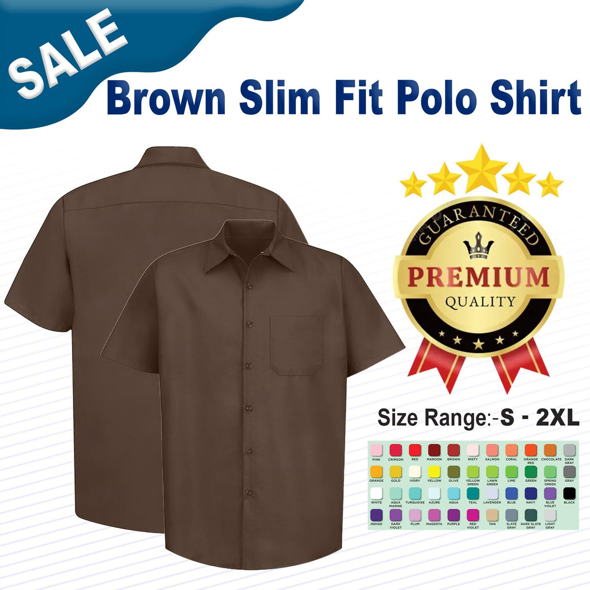 Brown Slim Fit Polo Shirt