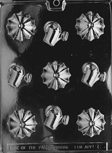 Umbrellas And Shower Mints Chocolate Mold