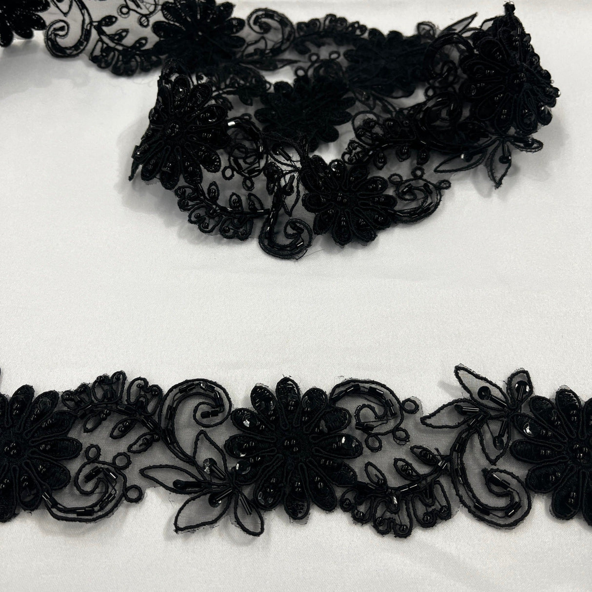 Beaded Corded Lace Trimming