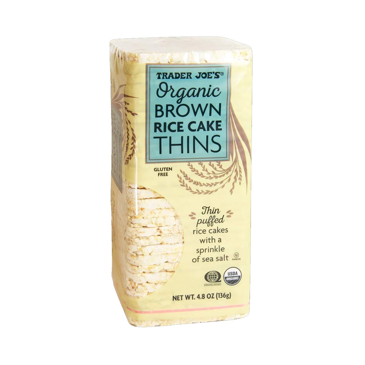 Trader Joe’s Organic Brown Rice Cake Thins 4.8 Oz