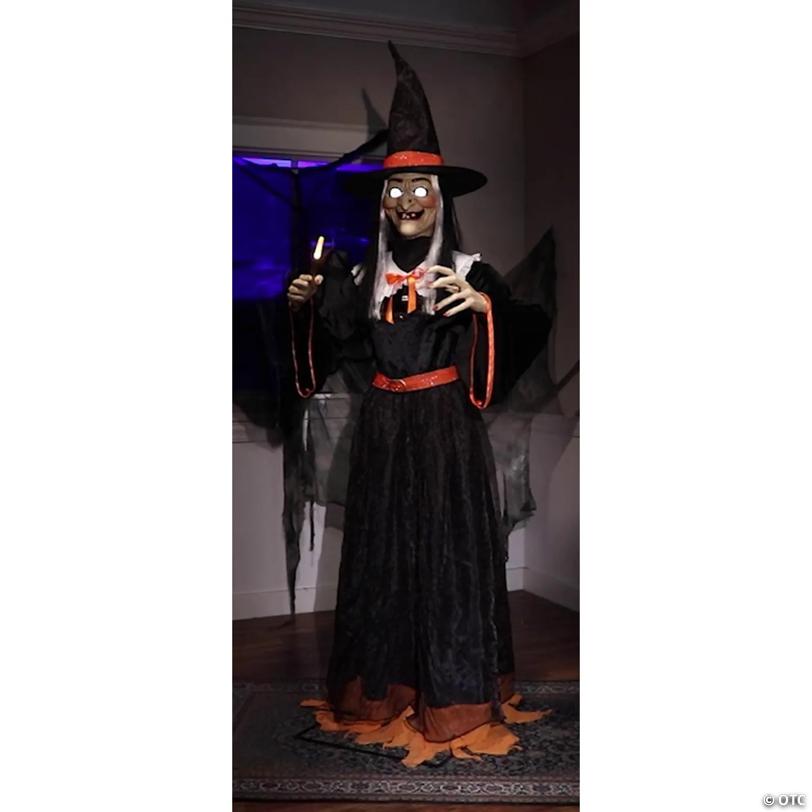7' Animated Whimsical Witch