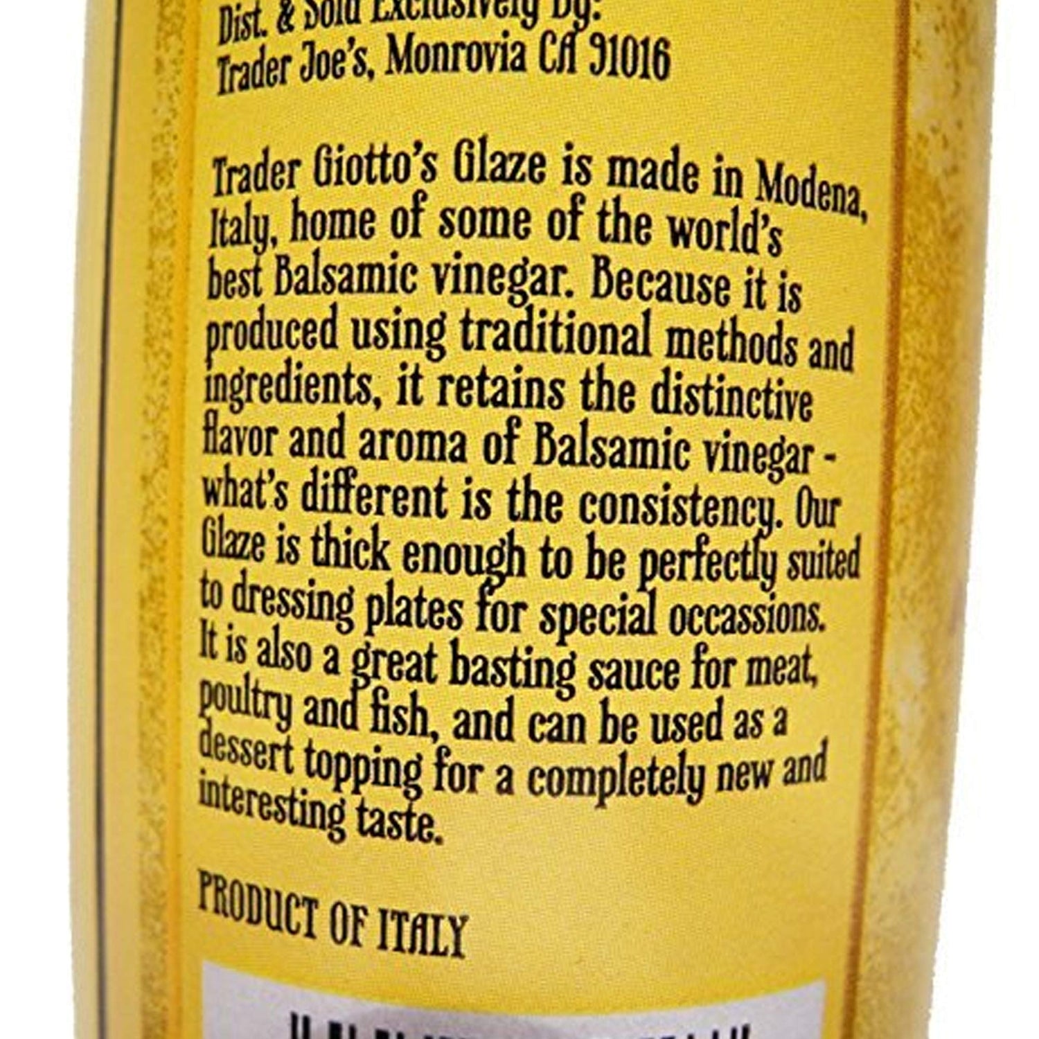 Balsamic Vinegar of Modena 8.5 oz