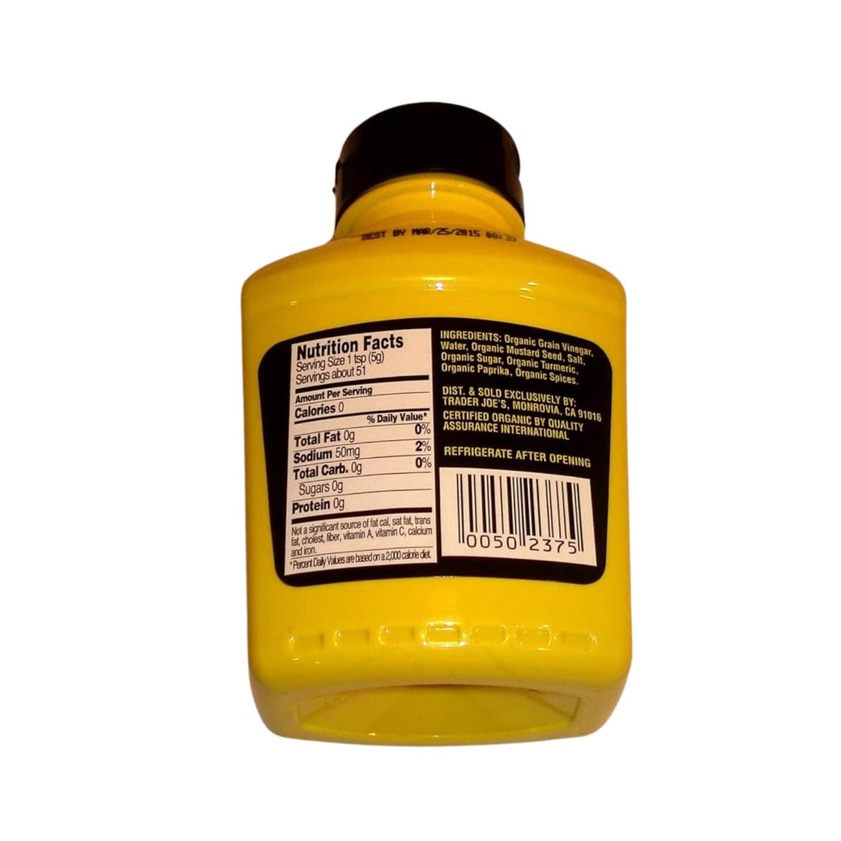 Organic Yellow Mustard 9 oz