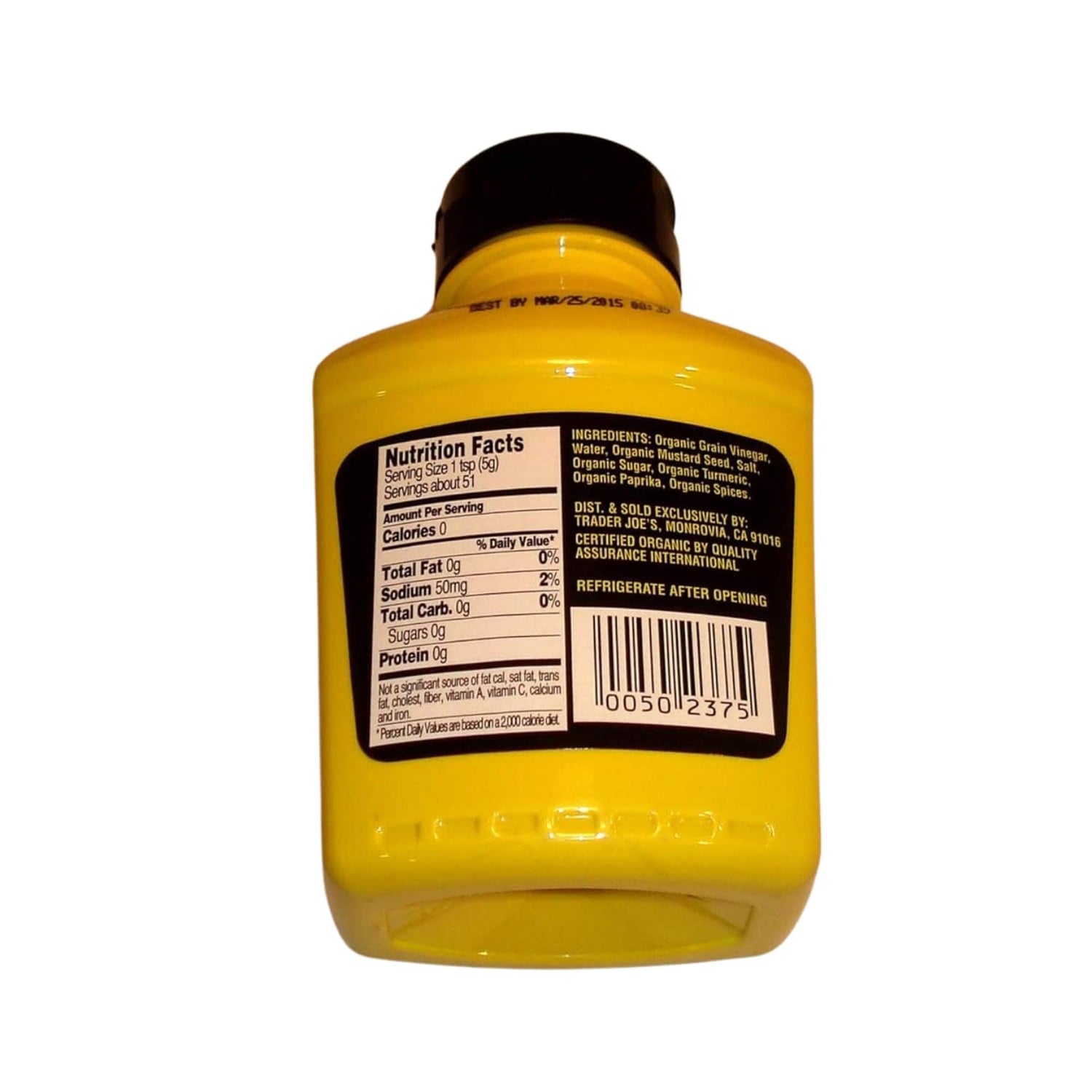 Organic Yellow Mustard 9 oz