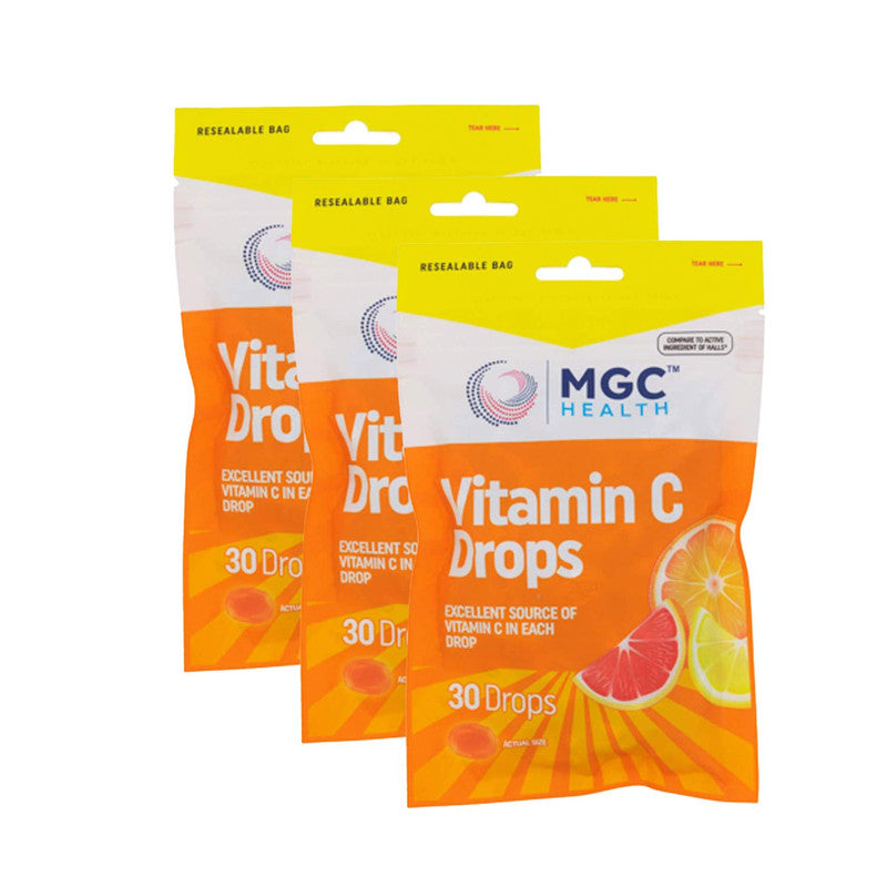 এমজিসি হেলথ ভিটামিন সি কাশির ড্রপ ৩০ ক্যারেট প্যাক