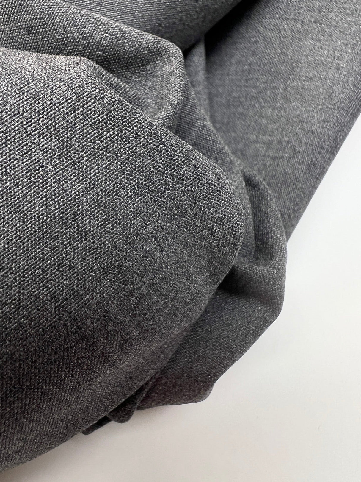 Polyester Melange Gray Fabric