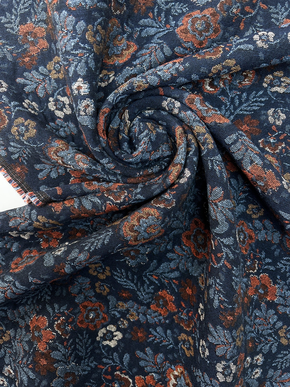 Cotton Jacquard Floral Fabric